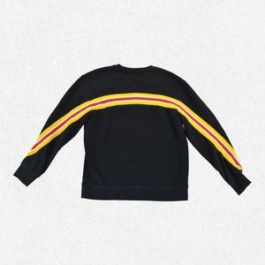 Topman‎ Men’s  Black Crew Neck Loose Fit Long Sleeve Sweatshirt Size XS